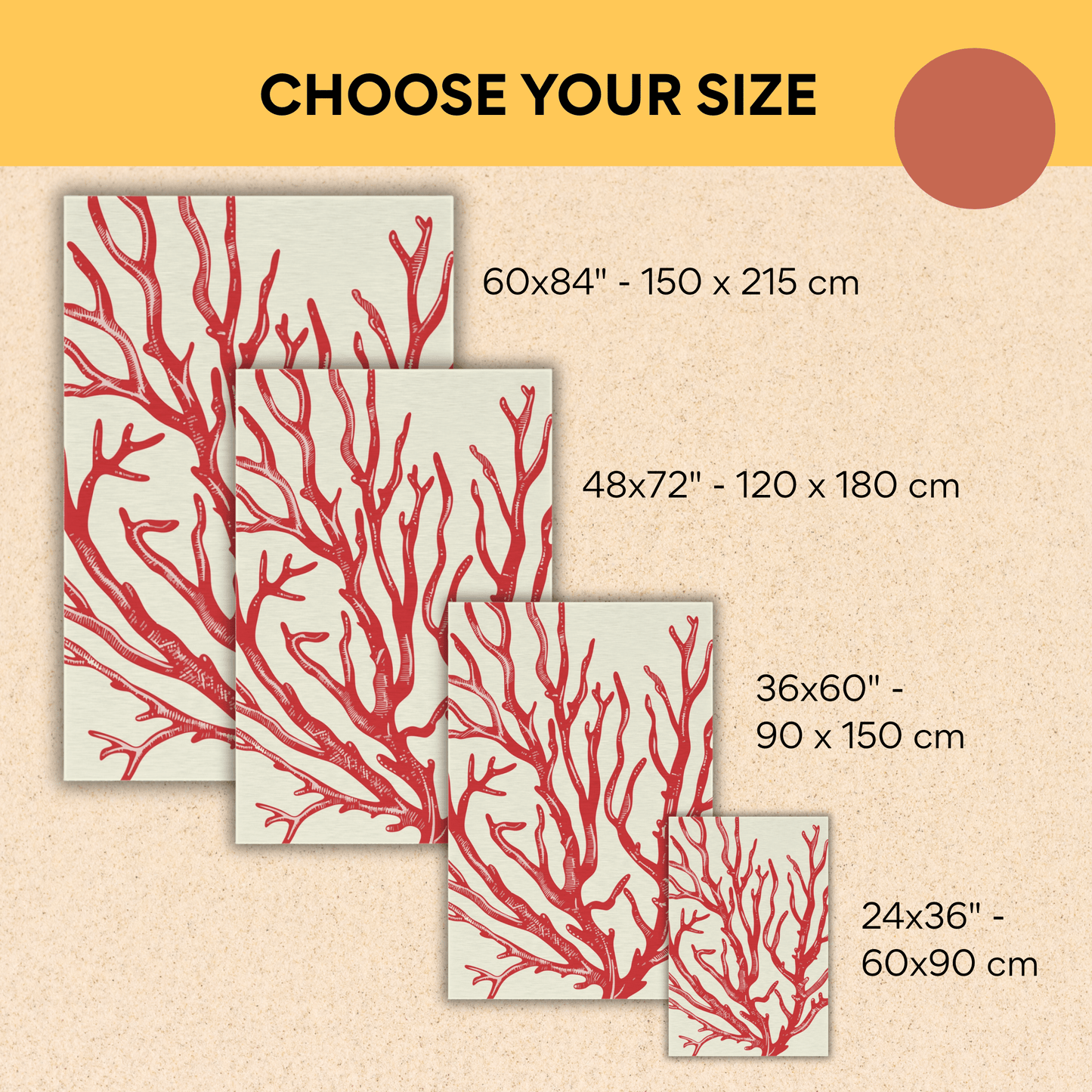 Coral Reef Outdoor Rug — Coastal Patio Rug