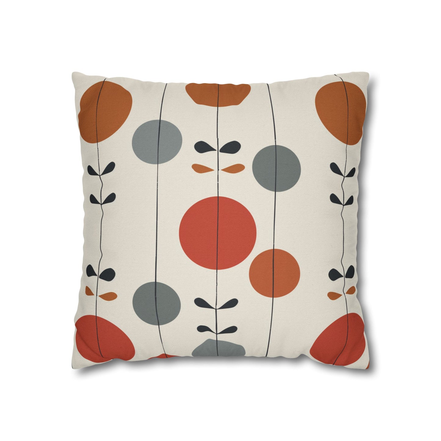 Scandinavian Pillow Cover with Abstract Dot Pattern