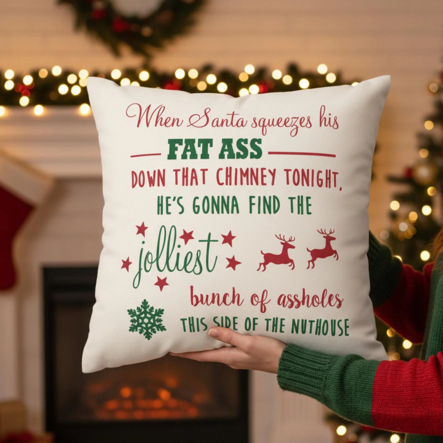 National Lampoons Christmas Pillow Cover Quote